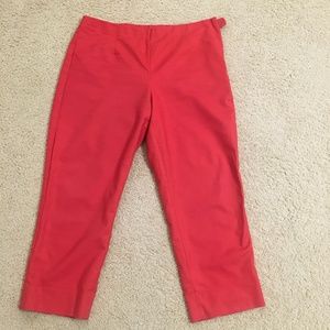 NIC+ZOE Red Cropped Pants